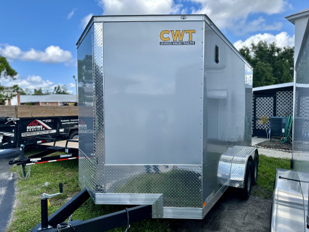 New 2026 Covered Wagon Trailers 7X12 TA W/POLYCORE RAMP DOOR Cargo / Enclosed Trailer