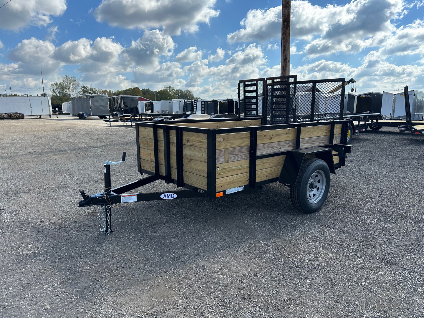 New 2026 AMO 5x8 Woodside 3K Landscape Trailer
