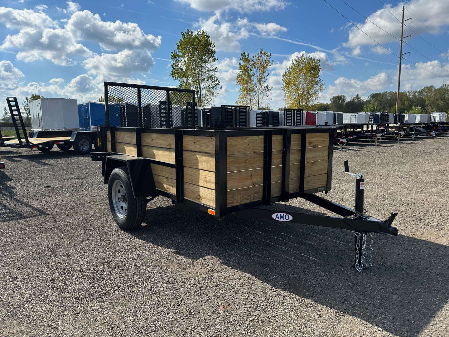 New 2026 AMO 5x8 Woodside 3K Landscape Trailer