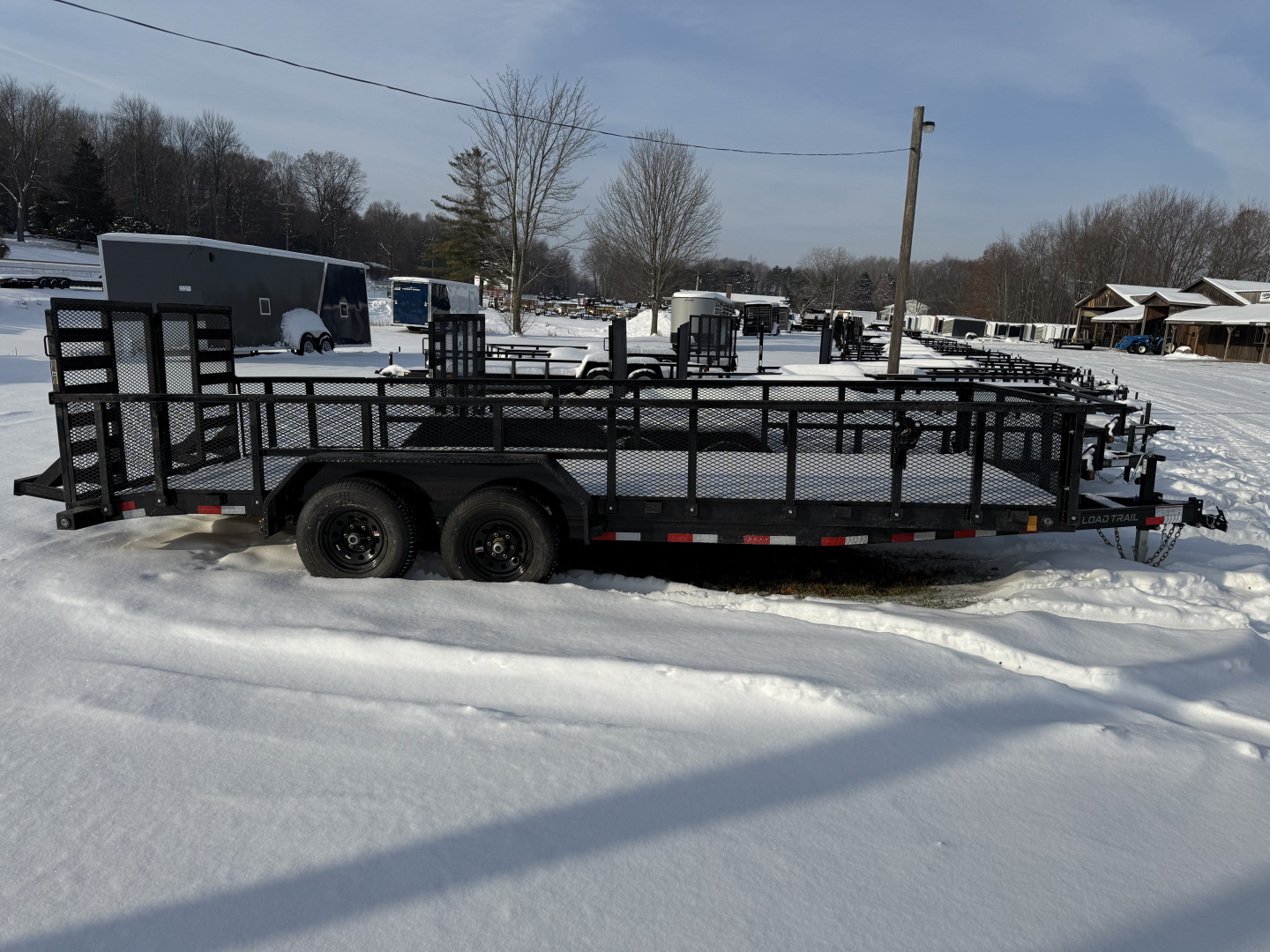 New 2026 Load Trail 20' 10K 2' MESH SIDES Landscape Trailer