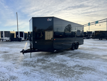 New NEW 2026 AERO 8.5x20 +2’V, 7’ TALL, WHITE Interior, BLACKOUT  EDITION- QUALITY Enclosed Car Hauler Trailer