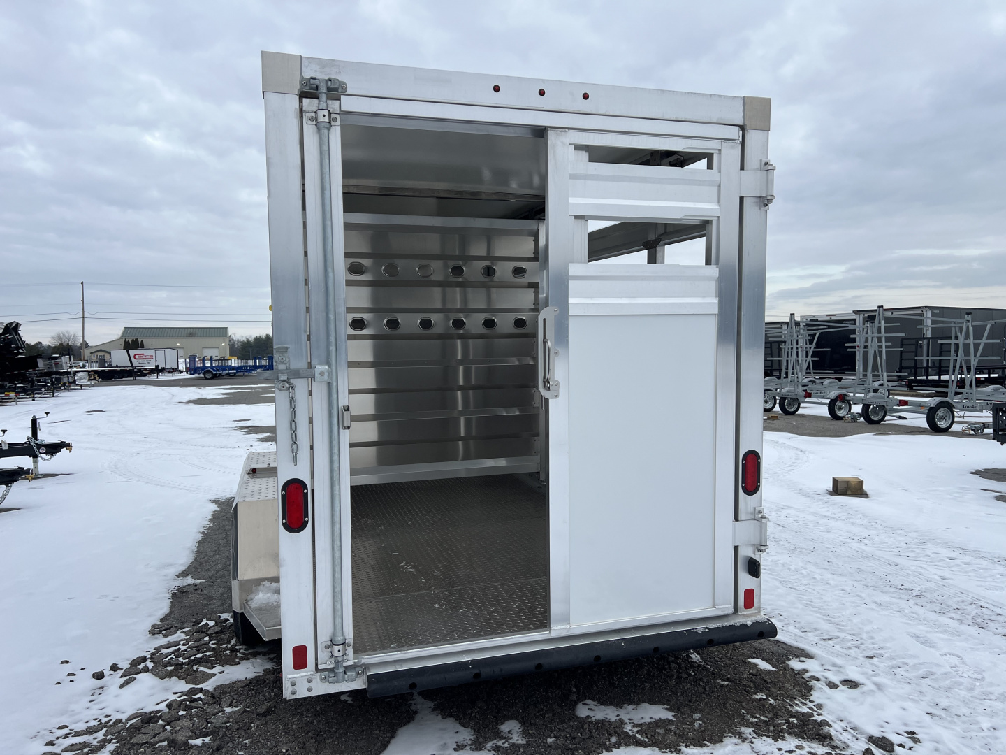 New 2027 EBY Trailers 7X16 10K Maverick Stock / Stock Combo Trailer