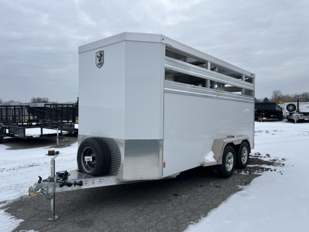 New 2027 EBY Trailers 7X16 10K Maverick Stock / Stock Combo Trailer