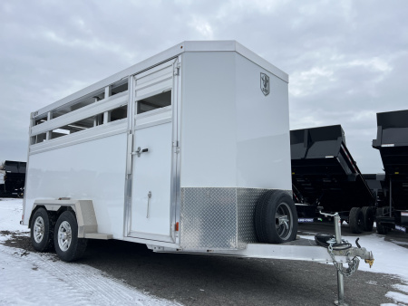 New 2027 EBY Trailers 7X16 10K Maverick Stock / Stock Combo Trailer