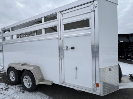 New 2027 EBY Trailers 7X16 10K Maverick Stock / Stock Combo Trailer