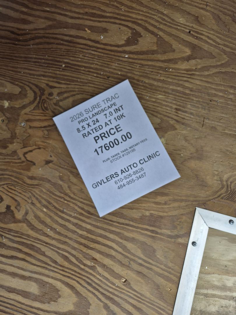 New Sure-Trac PRO LANDSCAPE 8.5 X 24 ENCLOSED TRAILER 10K RATED