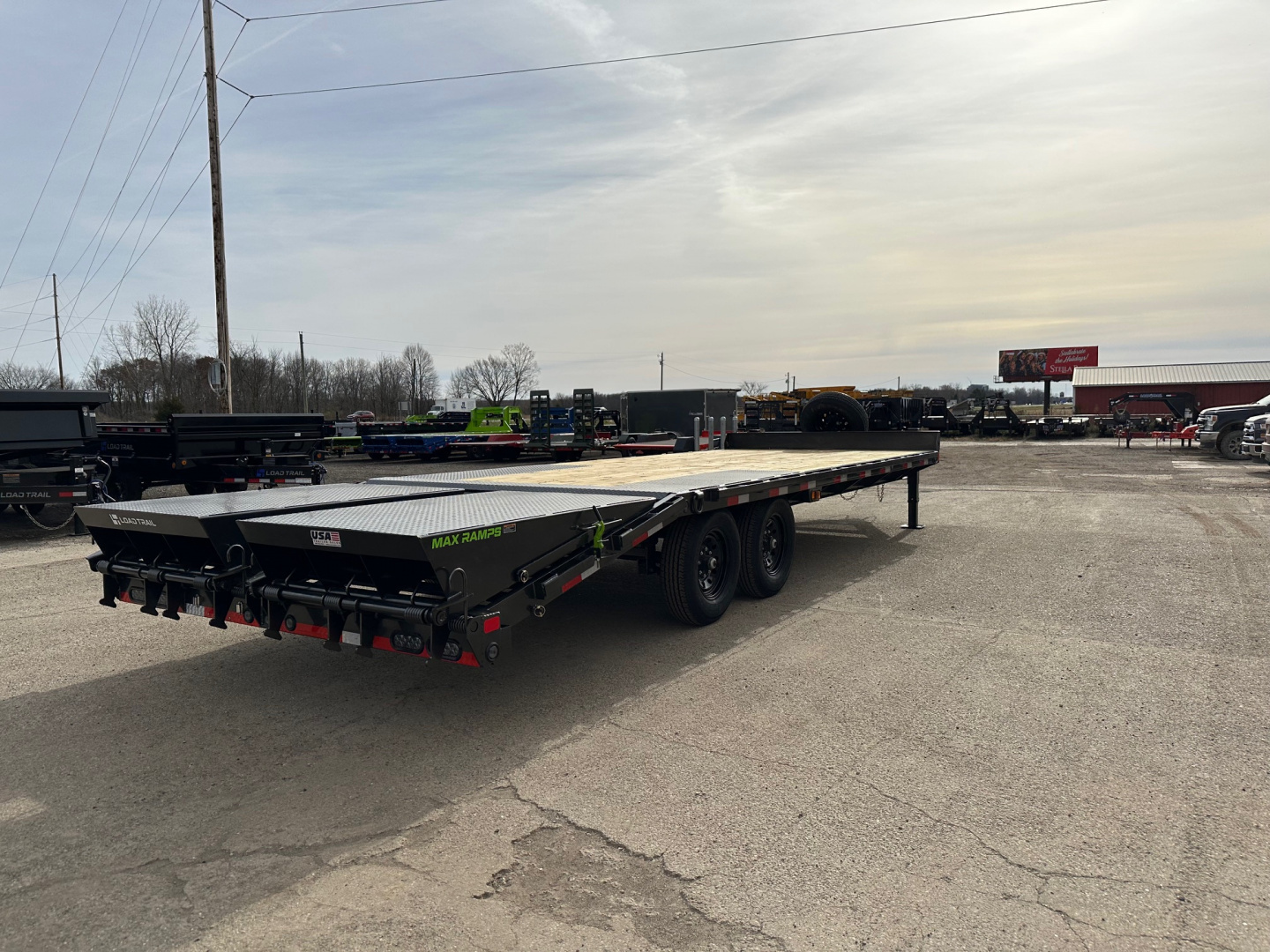 New 2026 Load Trail 102x24 Tag W/ Max Ramps 14k Deckover Trailer