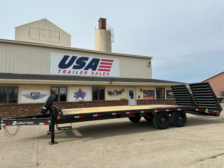 New 2026 Load Trail 102x24 Tag W/ Max Ramps 14k Deckover Trailer