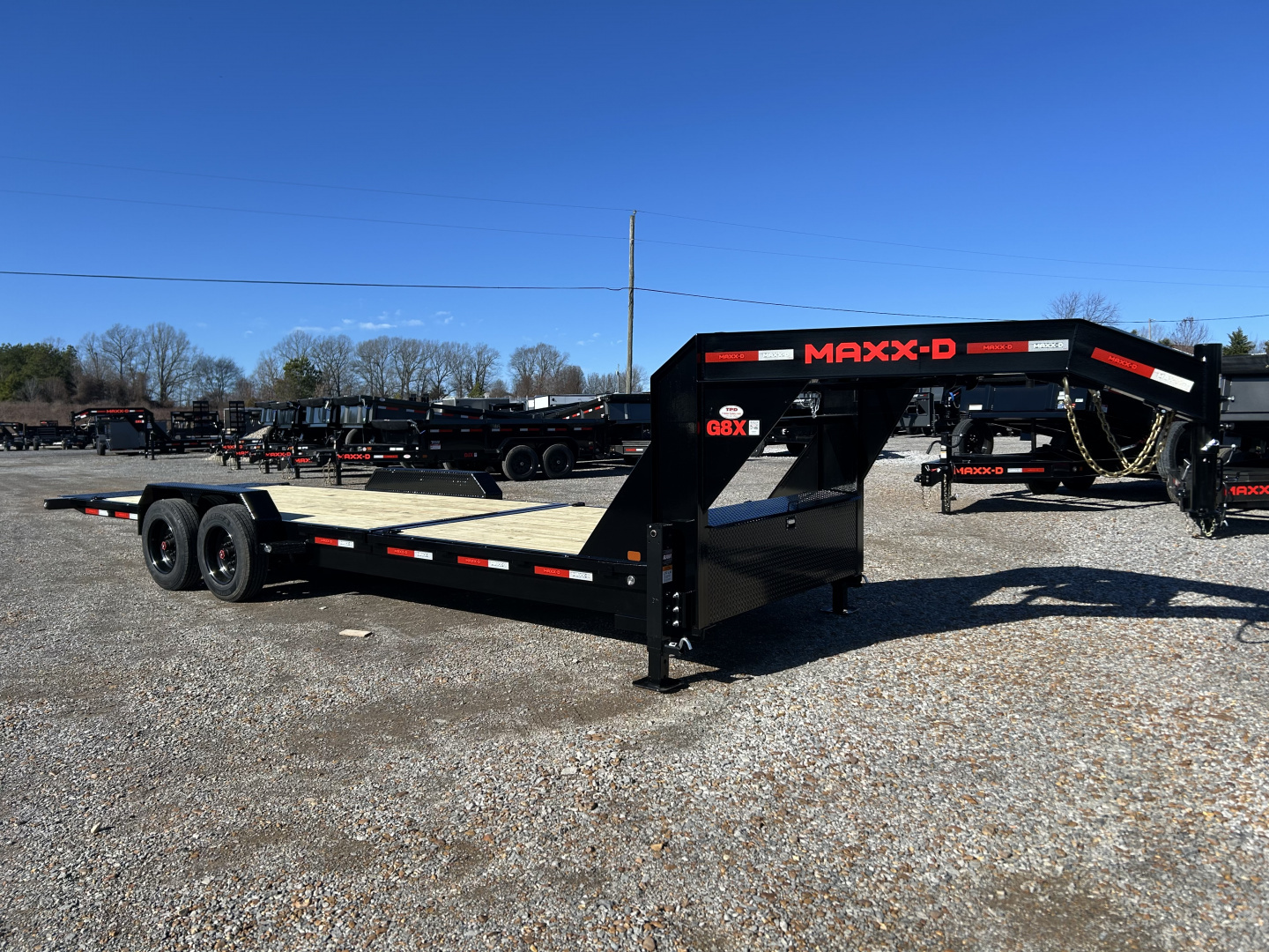 New 2026 MAXX-D 83"X24' 18K Gooseneck Tilt Equipment Trailer