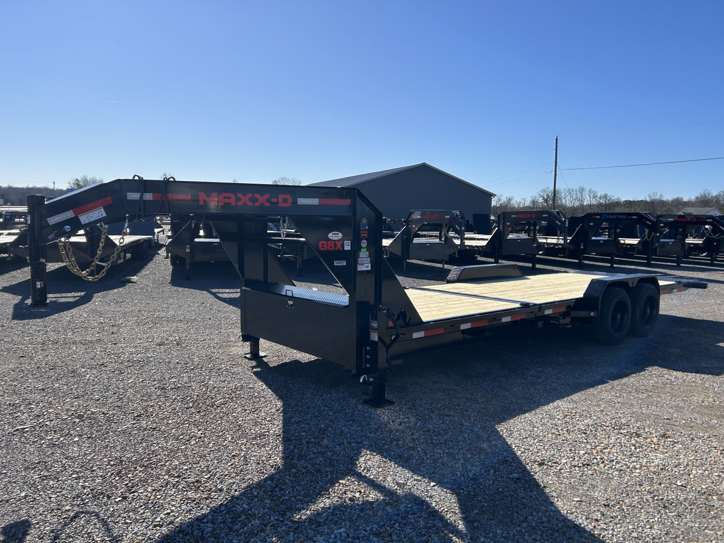 New 2026 MAXX-D 83"X24' 18K Gooseneck Tilt Equipment Trailer