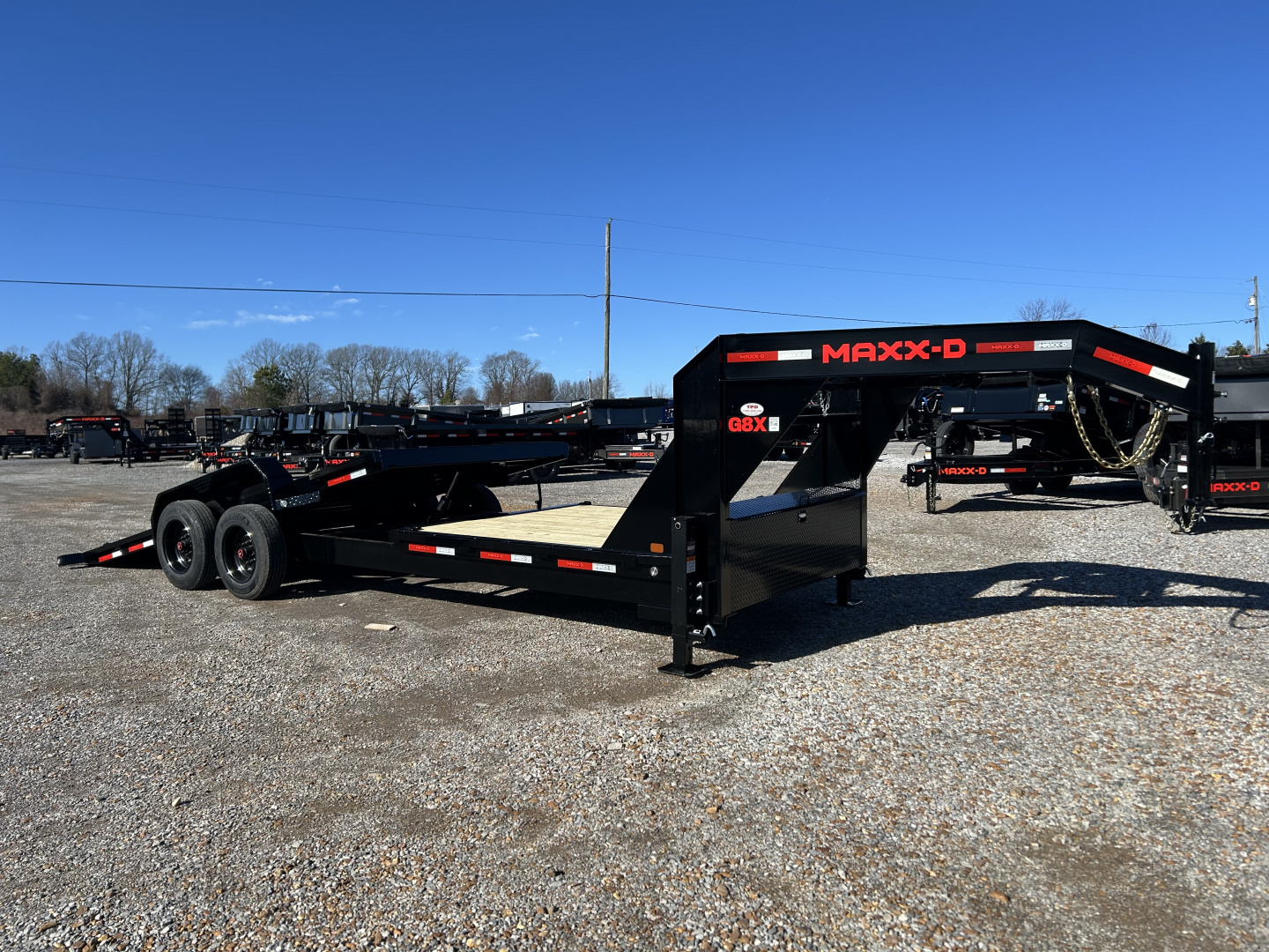 New 2026 MAXX-D 83"X24' 18K Gooseneck Tilt Equipment Trailer
