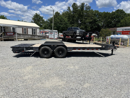 New 2025 Iron Bull EWB Series Equipment Trailer / 83"x22 / 2-7,000# Electric Brake Axles / Rampage Ramps / Jumbo Toolbox