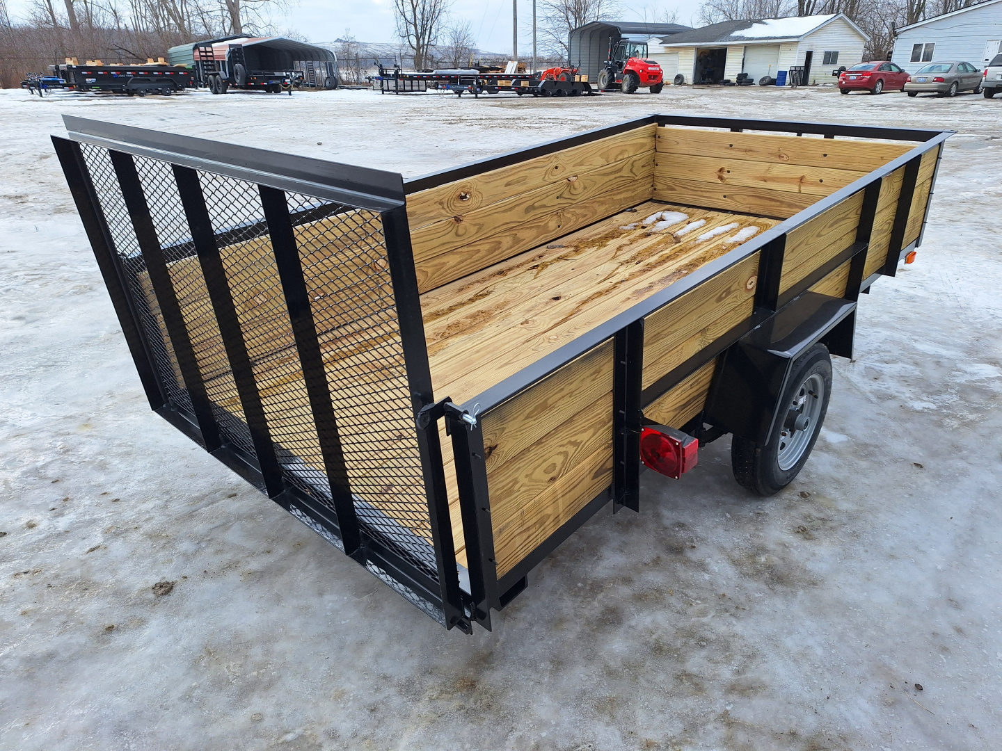 New 2026 AMO 5x10 Light Duty Woodside Utility Trailer