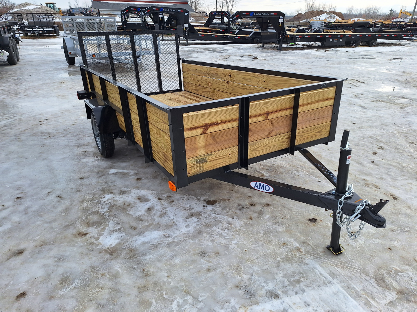 New 2026 AMO 5x10 Light Duty Woodside Utility Trailer