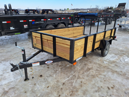 New 2026 AMO 5x10 Light Duty Woodside Utility Trailer