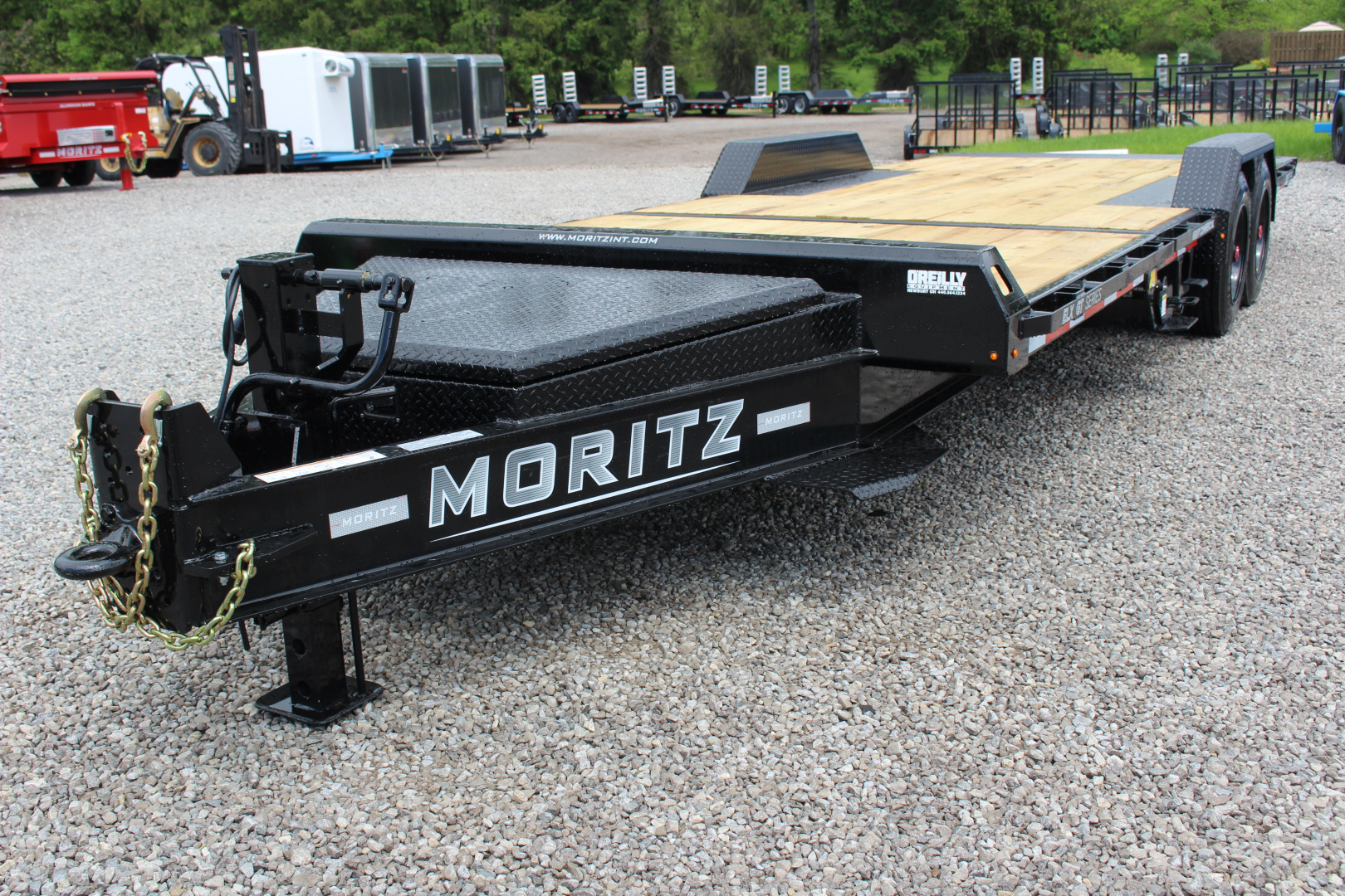 New 2026 Moritz 7' x 16' + 6' Low Pro - Gravity Tilt - Tilt Trailer - 22900# GVW