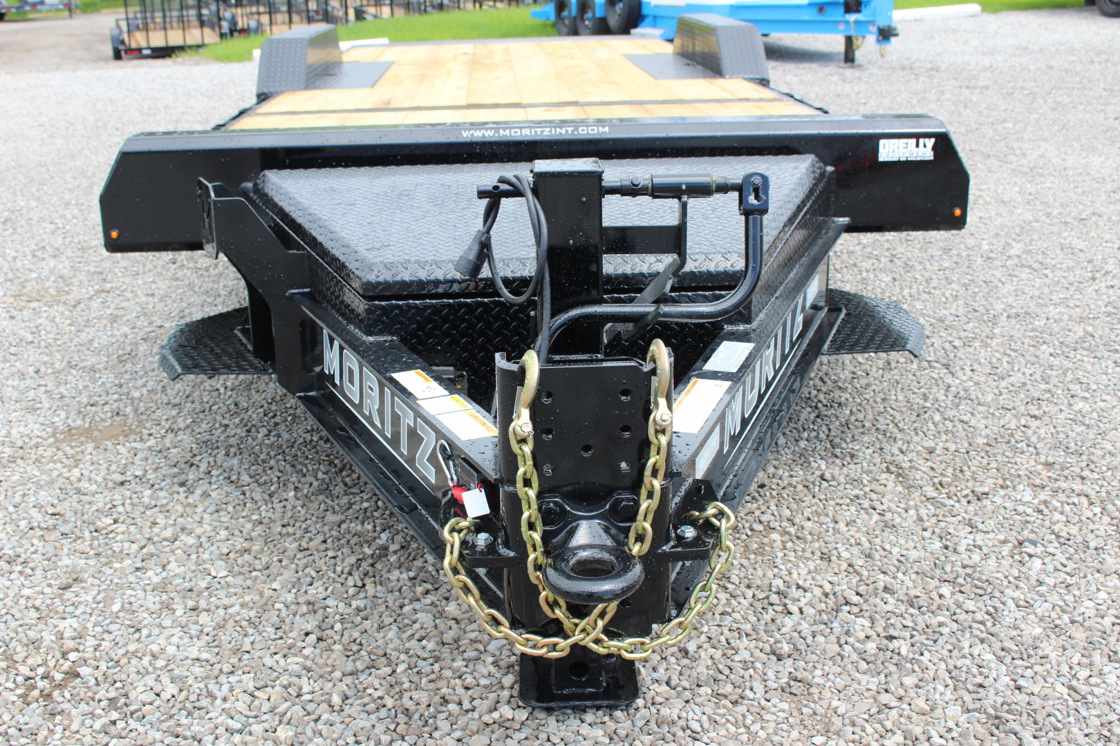 New 2026 Moritz 7' x 16' + 6' Low Pro - Gravity Tilt - Tilt Trailer - 22900# GVW