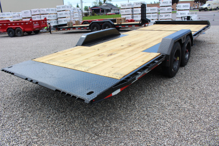 New 2026 Moritz 7' x 16' + 6' Low Pro - Gravity Tilt - Tilt Trailer - 22900# GVW