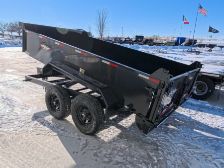 New 2026 H&H 76 x 12 Utility Dump with 10K GVWR , and Single Ram Hoist