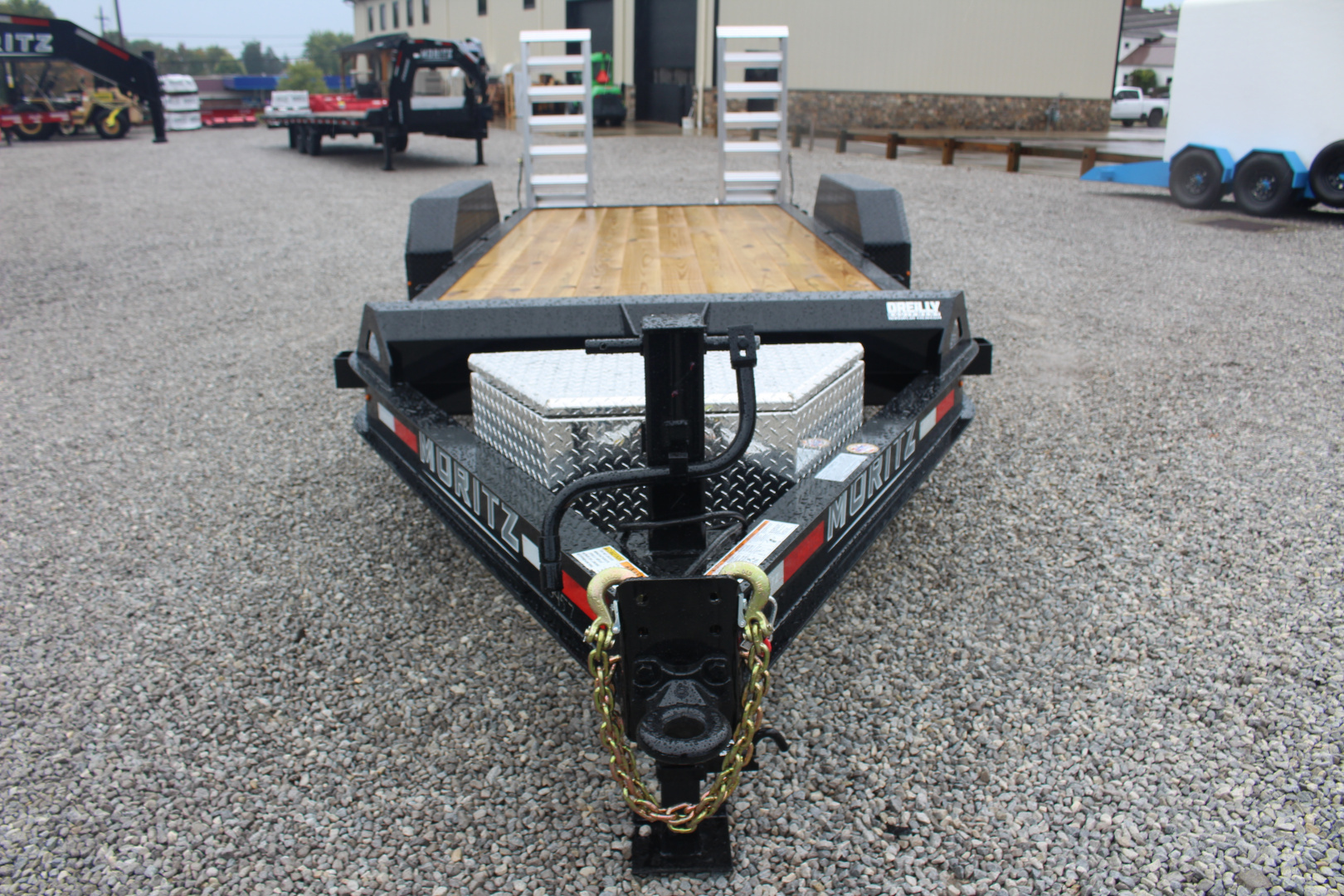 New 2026 Moritz 7' x 18' Low Pro - Aluminum Ramps - Equipment Trailer - 16000# GVW