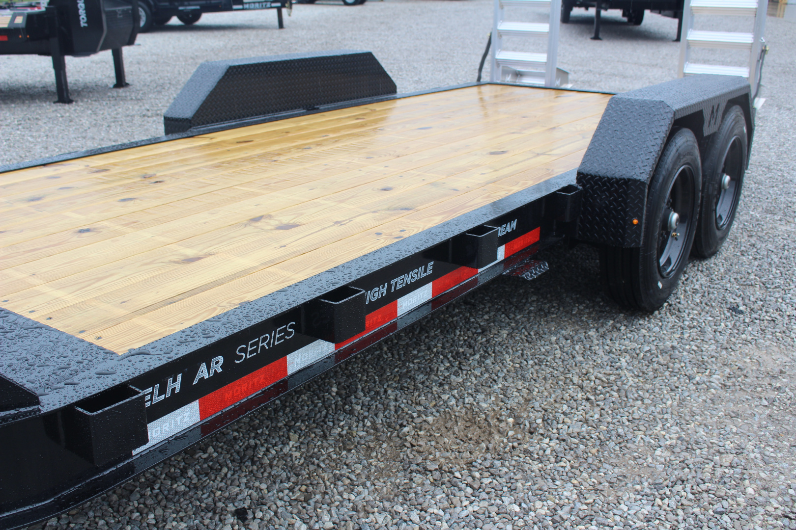 New 2026 Moritz 7' x 18' Low Pro - Aluminum Ramps - Equipment Trailer - 16000# GVW