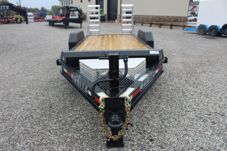 New 2026 Moritz 7' x 18' Low Pro - Aluminum Ramps - Equipment Trailer - 16000# GVW