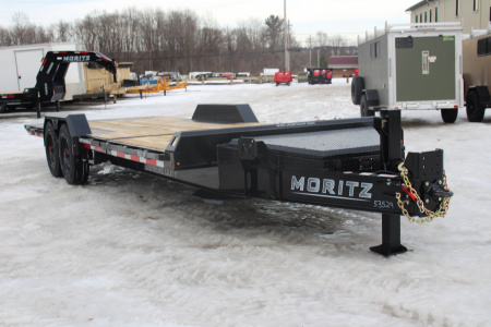 New 2026 Moritz 7' x 16' + 6' Low Pro - Gravity Tilt - Equipment Trailer - 25900# GVW