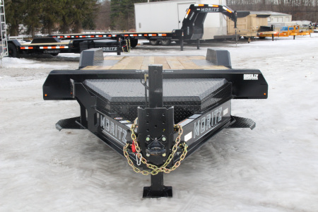 New 2026 Moritz 7' x 16' + 6' Low Pro - Gravity Tilt - Equipment Trailer - 25900# GVW