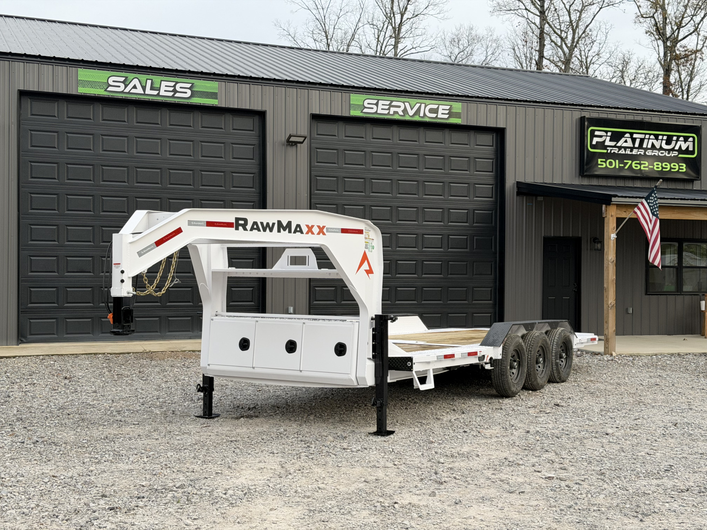 New 2026 RawMaxx G3X Tilt Trailer 24' x 102" GN Gravity Tilt - 21K GVWR Triple Axle 7k