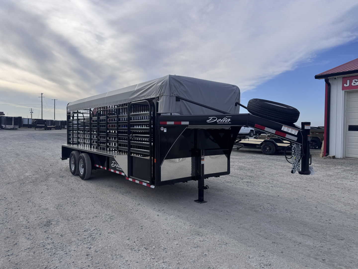 New 2026 Delta Trailers 6'8"x20 Livestock Trailer