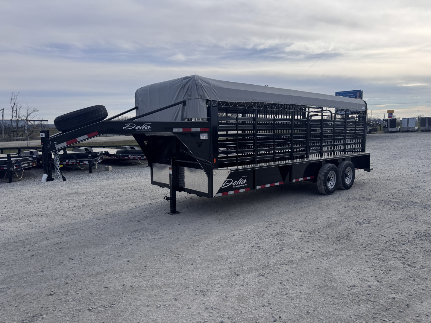 New 2026 Delta Trailers 6'8"x20 Livestock Trailer