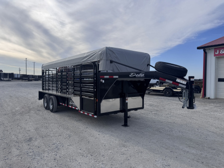 New 2026 Delta Trailers 6'8 x20 Livestock Trailer