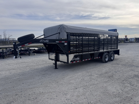 New 2026 Delta Trailers 6'8"x20 Livestock Trailer