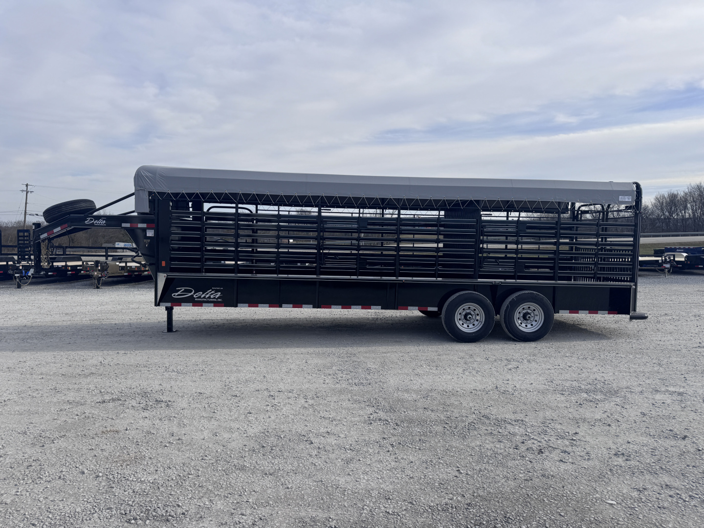New 2026 Delta Trailers 6'8"x24' Livestock Trailer