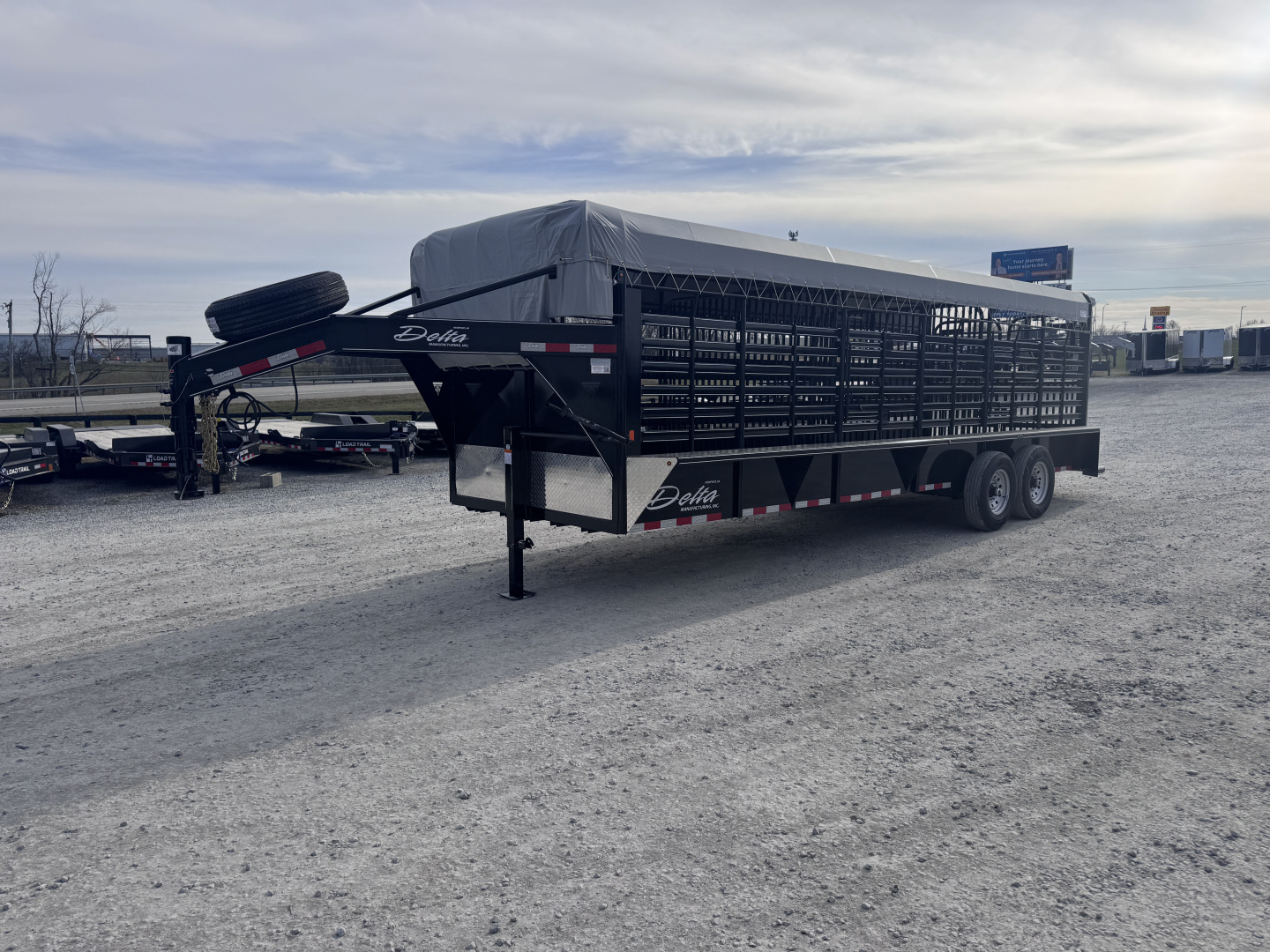 New 2026 Delta Trailers 6'8"x24' Livestock Trailer