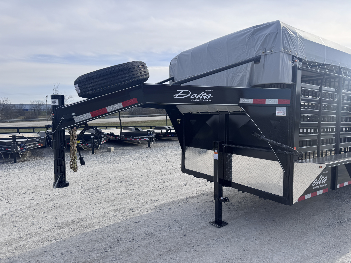 New 2026 Delta Trailers 6'8"x24' Livestock Trailer