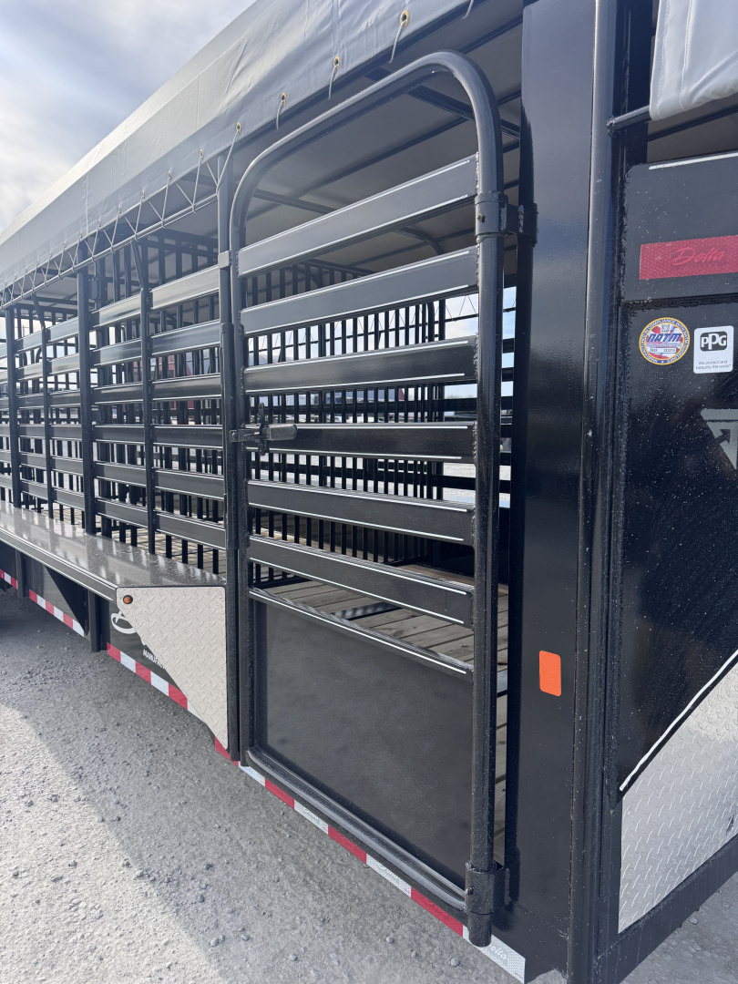 New 2026 Delta Trailers 6'8"x24' Livestock Trailer