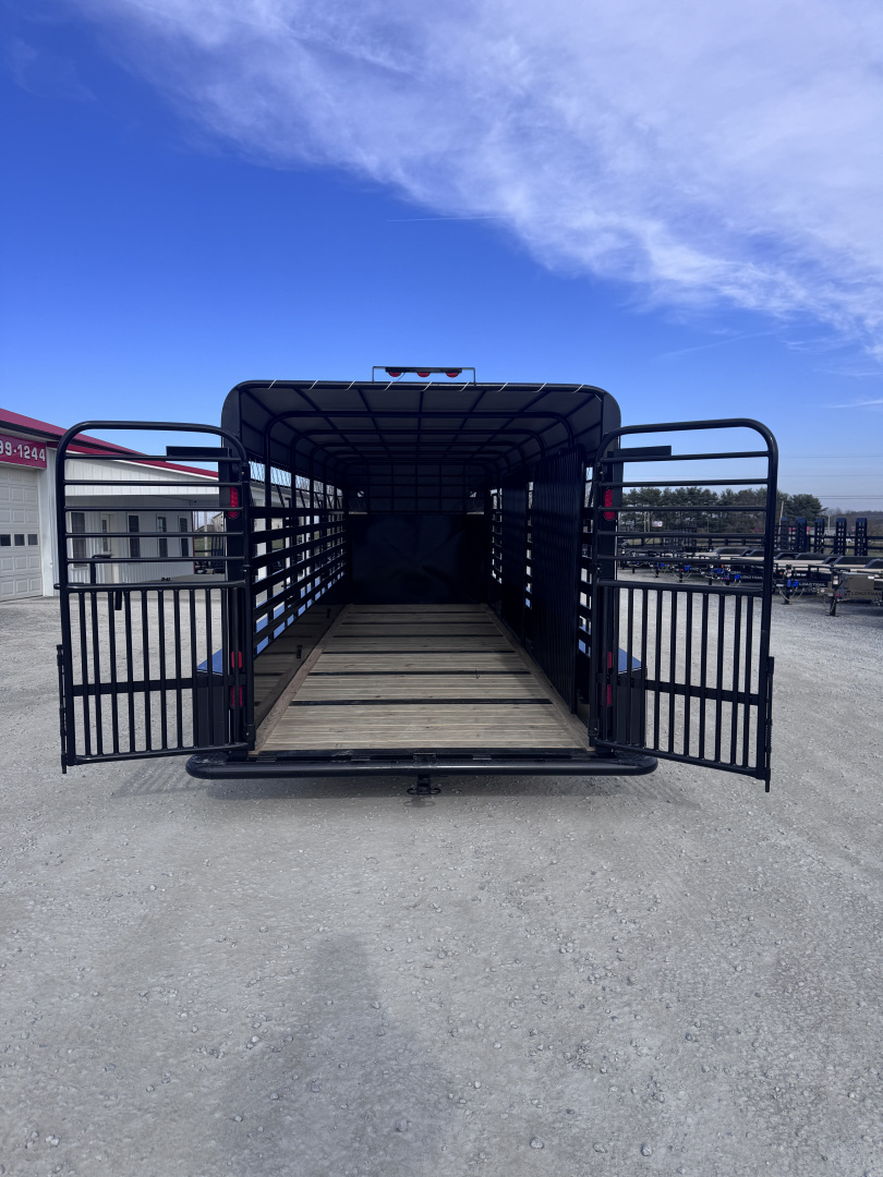 New 2026 Delta Trailers 6'8"x24' Livestock Trailer