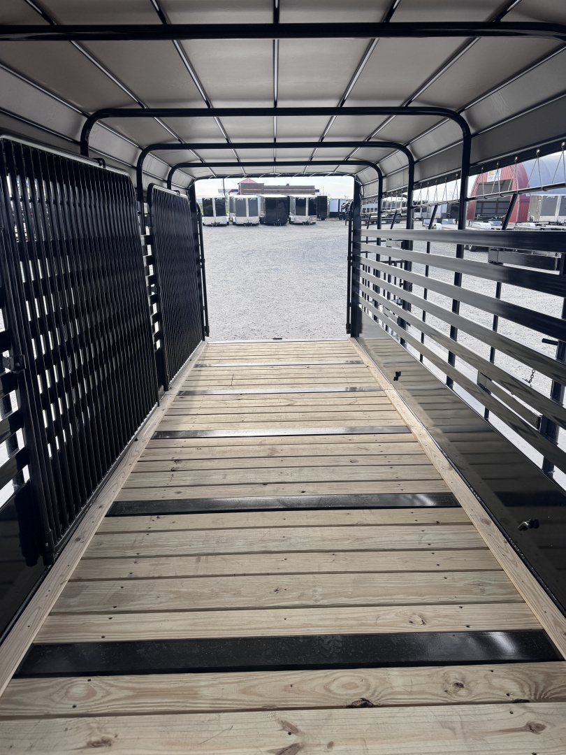 New 2026 Delta Trailers 6'8"x24' Livestock Trailer