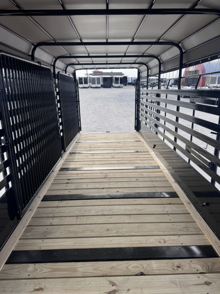 New 2026 Delta Trailers 6'8"x24' Livestock Trailer