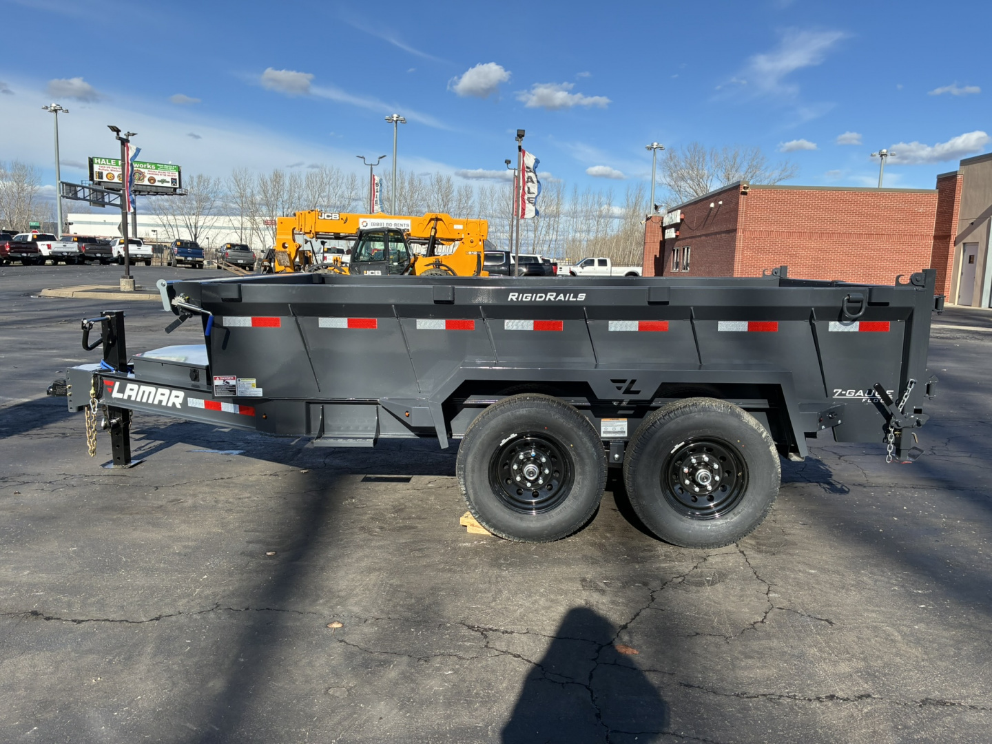 New 2026 Lamar Trailers 83"X12' DL-14K Low-Pro Dump Trailer