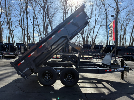 New 2026 Lamar Trailers 83"X12' DL-14K Low-Pro Dump Trailer