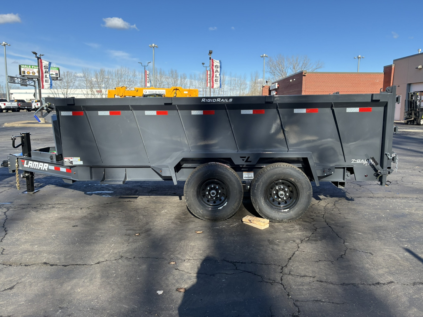New 2026 Lamar Trailers 83" X 16' DT - 14K Telescopic Dump Trailer
