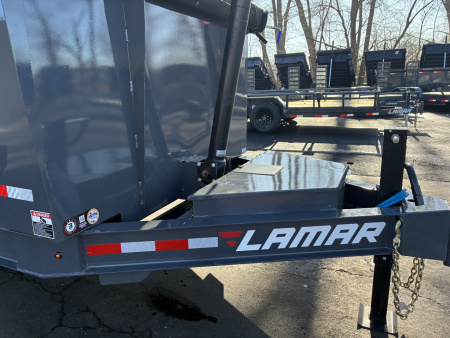 New 2026 Lamar Trailers 83" X 16' DT - 14K Telescopic Dump Trailer