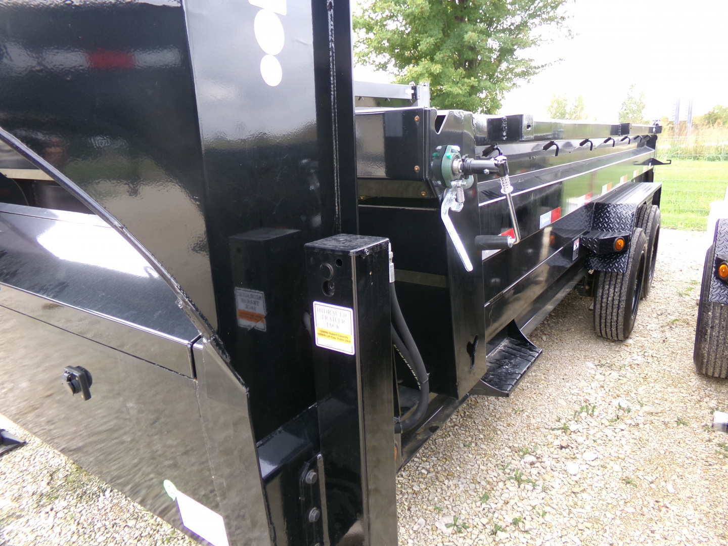 New 2026 Iron Bull 83 x 16 DTG Gooseneck Dump with 16K GVWR, Engineered Neck, and Hydraulic Jacks