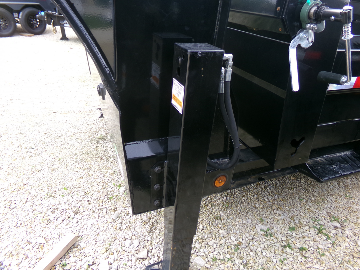 New 2026 Iron Bull 83 x 16 DTG Gooseneck Dump with 16K GVWR, Engineered Neck, and Hydraulic Jacks