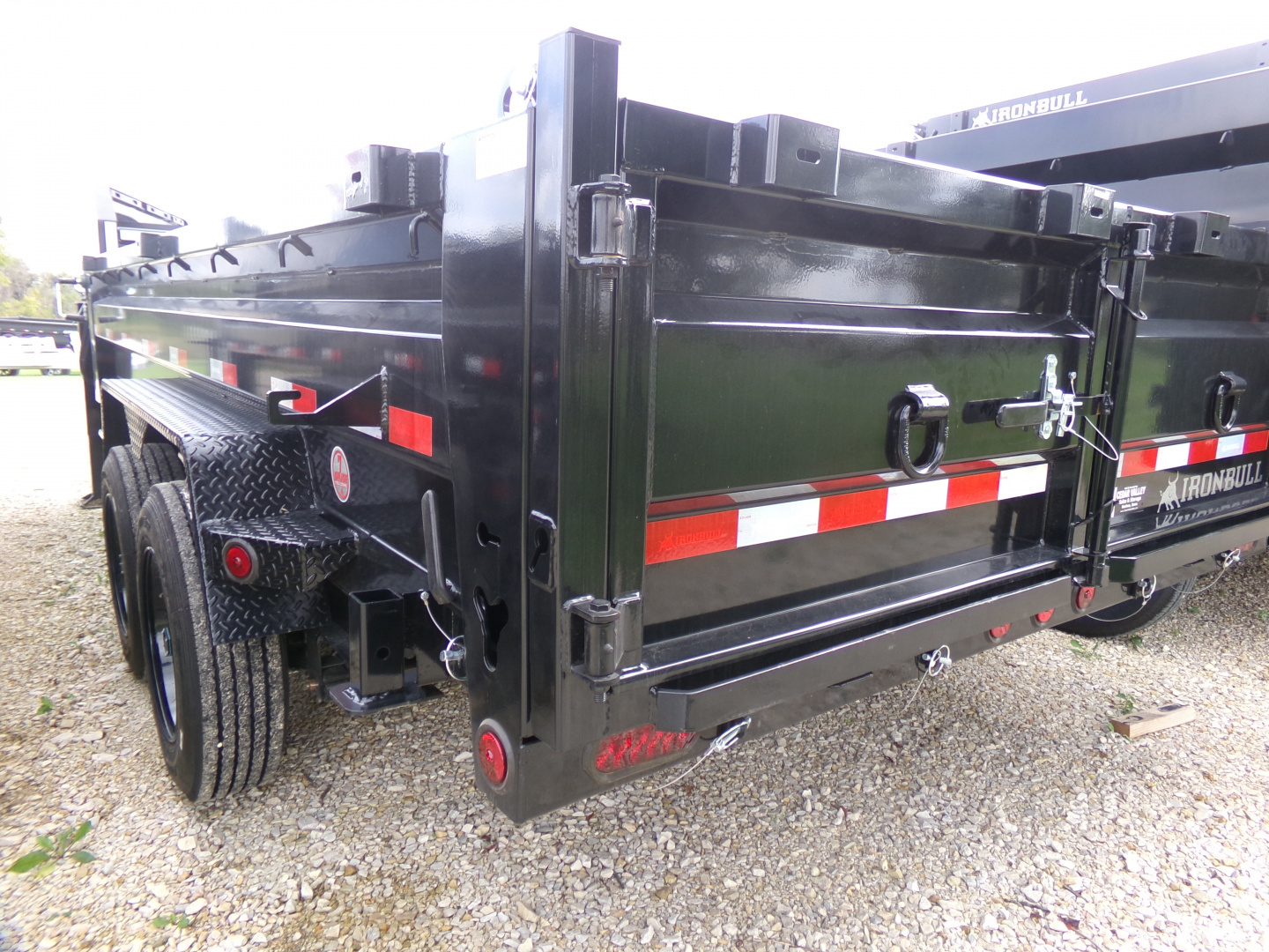 New 2026 Iron Bull 83 x 16 DTG Gooseneck Dump with 16K GVWR, Engineered Neck, and Hydraulic Jacks