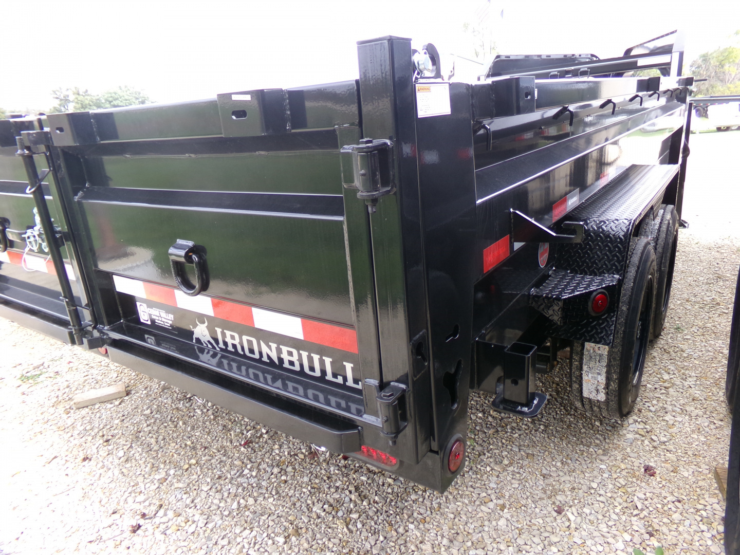 New 2026 Iron Bull 83 x 16 DTG Gooseneck Dump with 16K GVWR, Engineered Neck, and Hydraulic Jacks