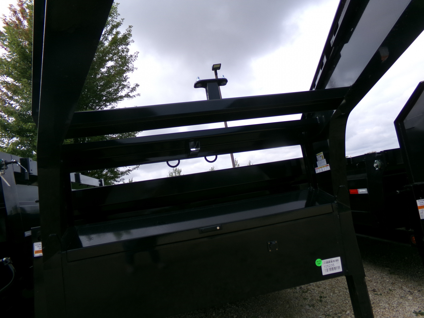 New 2026 Iron Bull 83 x 16 DTG Gooseneck Dump with 16K GVWR, Engineered Neck, and Hydraulic Jacks