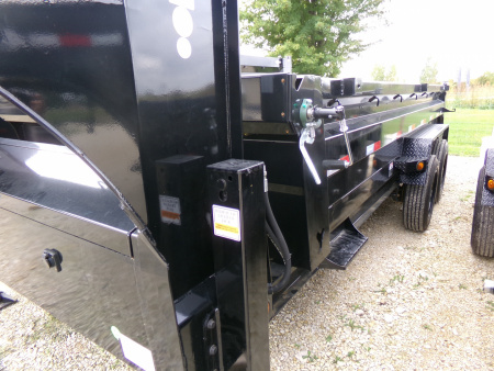 New 2026 Iron Bull 83 x 16 DTG Gooseneck Dump with 16K GVWR, Engineered Neck, and Hydraulic Jacks